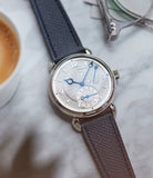 Kari Voutilainen Vingt-8R power reserve white gold watch silver dial for sale online at A Collected Man London UK specialist of independent watchmakers