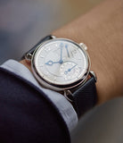 Voutilainen Vingt-8R power reserve white gold watch silver dial for sale online at A Collected Man London UK specialist of independent watchmakers