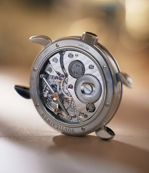 Voutilainen Vingt-8 | Platinum | Available worldwide at A Collected Man | Watch movement