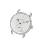 Voutilainen Vingt-8 | Platinum | Available worldwide at A Collected Man | Watch face