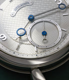 Voutilainen Vingt-8 | Platinum | Available worldwide at A Collected Man | Watch face detail