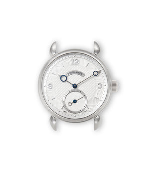 Voutilainen Vingt-8 | Platinum | Available worldwide at A Collected Man | Watch face
