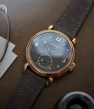 collect Voutilainen watch Vingt-8 grey dial rose gold time-only watch independent watchmaker for sale online A Collected Man London UK specialist rare watches