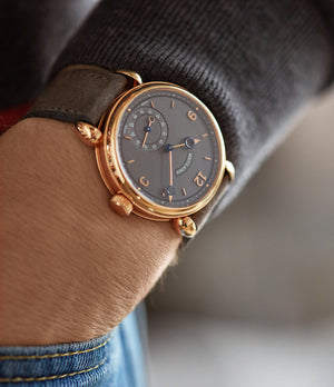 men's luxury Voutilainen Vingt-8 grey dial rose gold time-only watch independent watchmaker for sale online A Collected Man London UK specialist rare watches