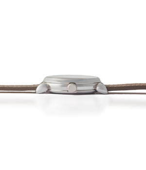 platinum Kari Voutilainen Vingt-8 silver dial Cal. 28 time-only dress watch for sale online at A Collected Man London UK specialist independent watchmakers