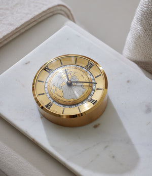Worldtime | Desktop Clock | Gilt-finished Brass