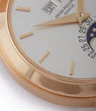yellow gold Patek Philippe 3448 Perpetual Calendar Moonphase yellow gold dress watch for sale online at A Collected Man London UK specialist of rare watches