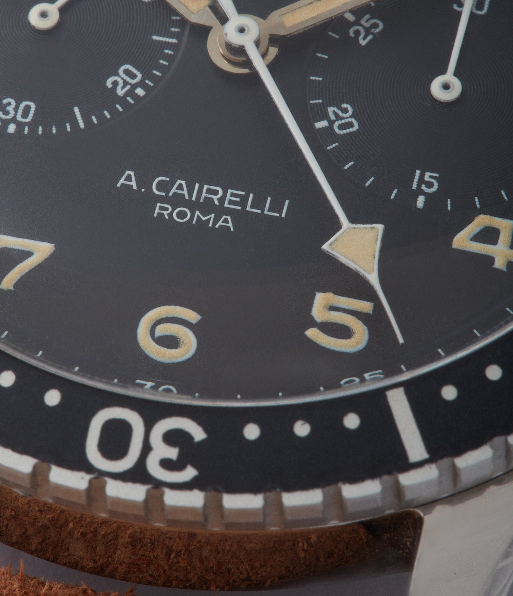 A. Cairelli Roma Zenith CP-2 steel vintage military chronograph sports watch for sale online A Collected Man London home of rare watches