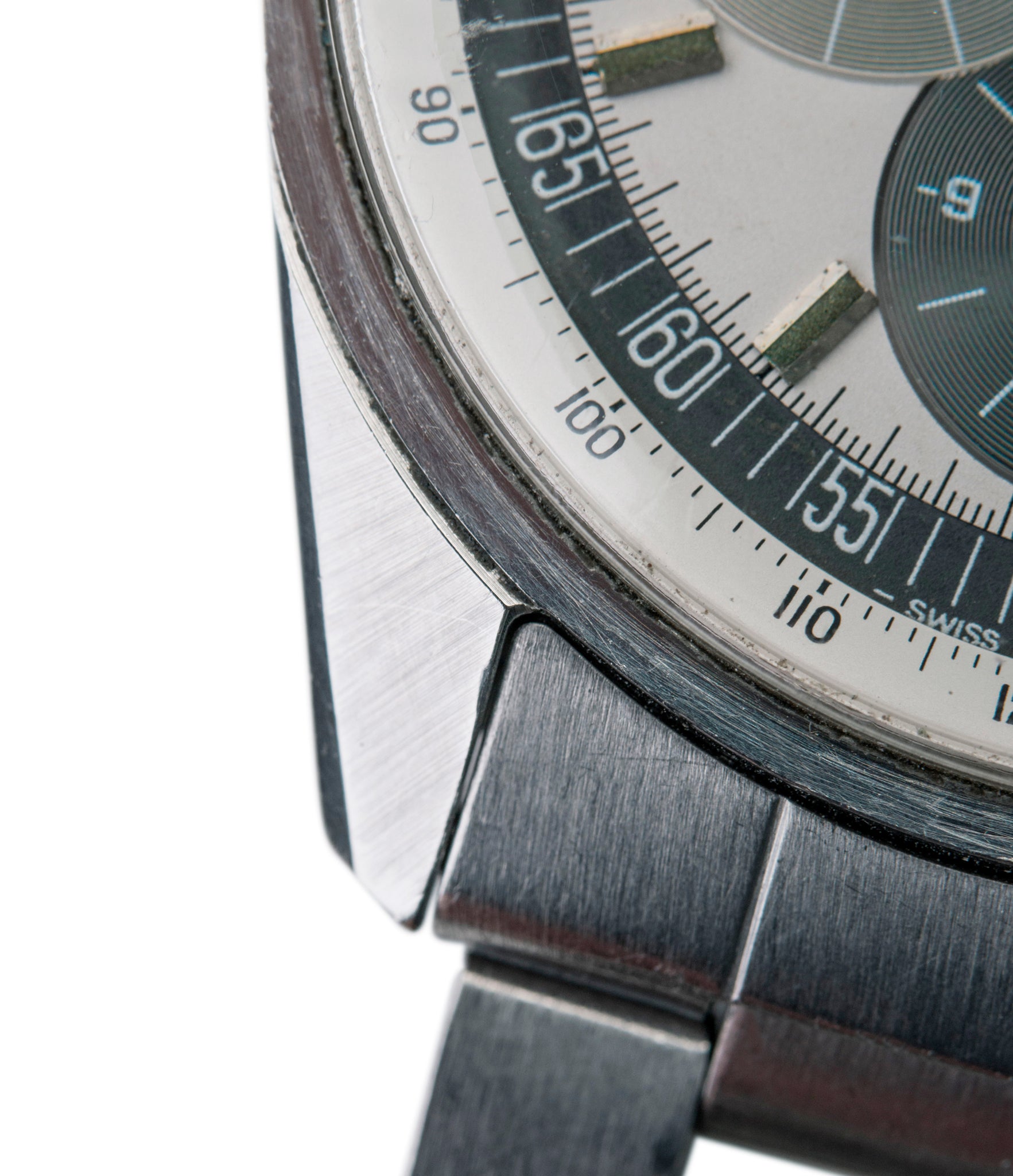 ZJ end-links vintage Zenith A386 El Primero 3019 PHC automatic rare steel sport watch full set