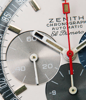 Zenith Chronograph Automatic El Primero three-register dial A386 rare vintage watch at A Collected Man London