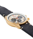 for sale Zenith El Primero G381 rare yellow gold vintage chronograph date watch for sale online at A Collected Man London vintage watch specialist