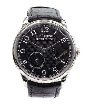 buy F. P. Journe Chronometre Souverain Black label platinum 38 mm watch online at A Collected Man
