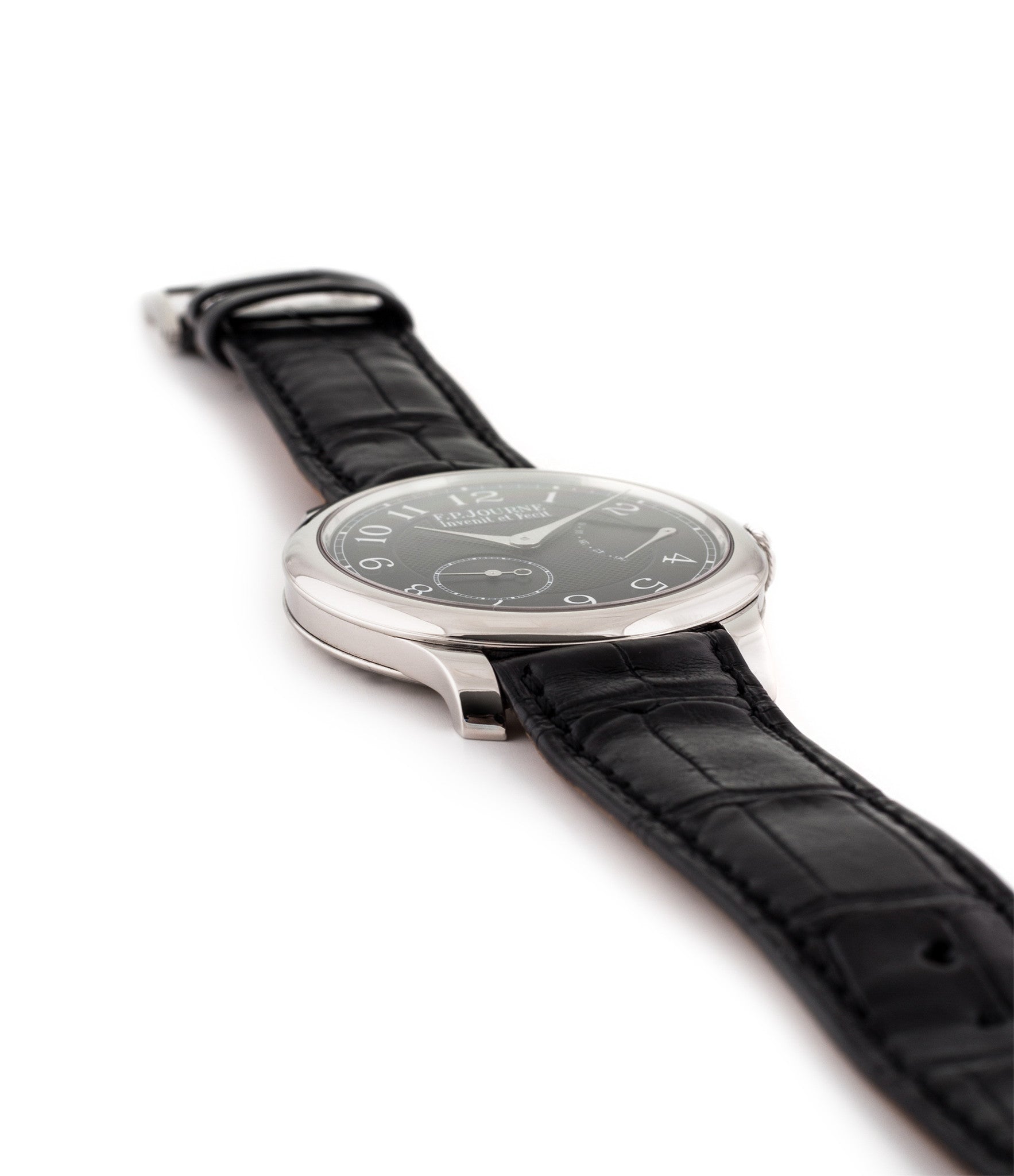 buy F. P. Journe Chronometre Souverain Black Label platinum rare independent watchmaker pre-owned dress time-only watch for sale online at WATCH XCHANGE London
