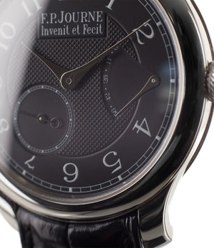 buy F. P. Journe Chronometre Souverain Black Label platinum rare independent watchmaker pre-owned dress time-only watch for sale online at WATCH XCHANGE London