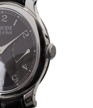 buy F. P. Journe Chronometre Souverain Black Label platinum rare independent watchmaker pre-owned dress time-only watch for sale online at WATCH XCHANGE London