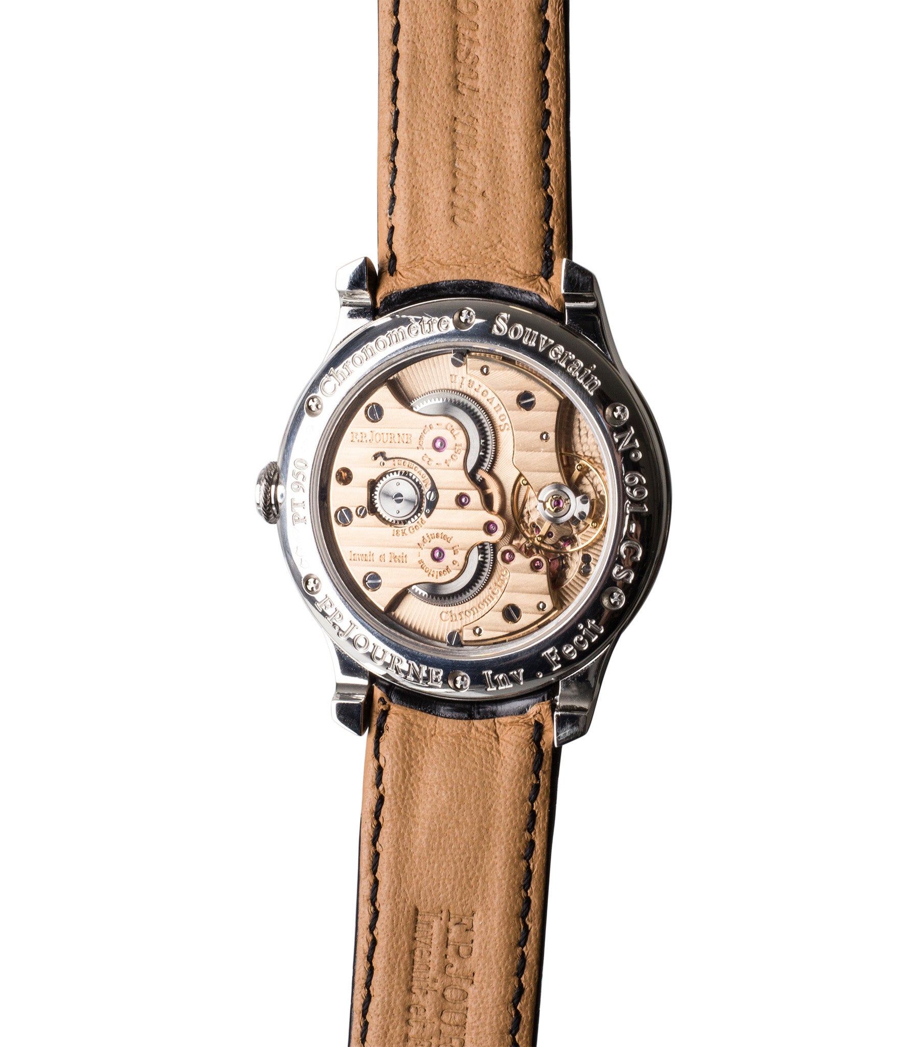 buy F. P. Journe Chronometre Souverain Black Label platinum rare independent watchmaker pre-owned dress time-only watch for sale online at WATCH XCHANGE London