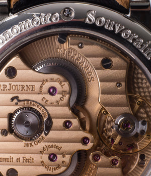 buy F. P. Journe Chronometre Souverain Black Label platinum rare independent watchmaker pre-owned dress time-only watch for sale online at WATCH XCHANGE London
