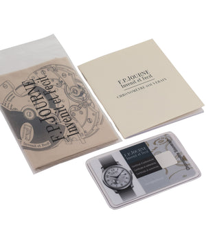 buy F. P. Journe Chronometre Souverain Black Label platinum rare independent watchmaker pre-owned dress time-only watch for sale online at WATCH XCHANGE London with original box and papers authenticity guaranteed