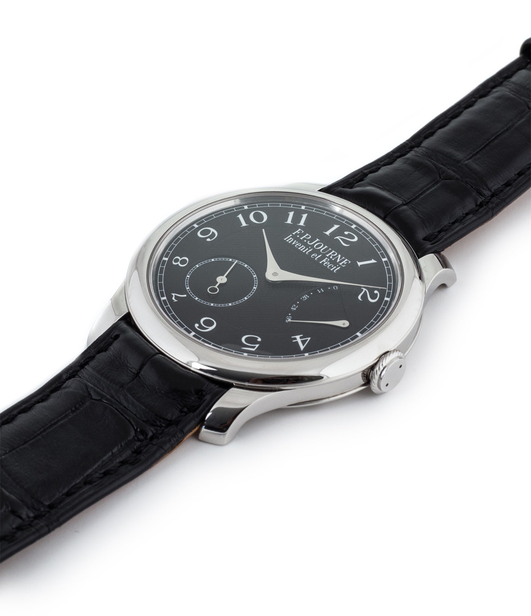 buy F. P. Journe Chronometre Souverain Black Label platinum rare independent watchmaker pre-owned dress time-only watch for sale online at WATCH XCHANGE London