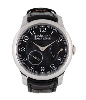 buy F. P. Journe Chronometre Souverain Black Label platinum rare independent watchmaker pre-owned dress time-only watch for sale online at WATCH XCHANGE London