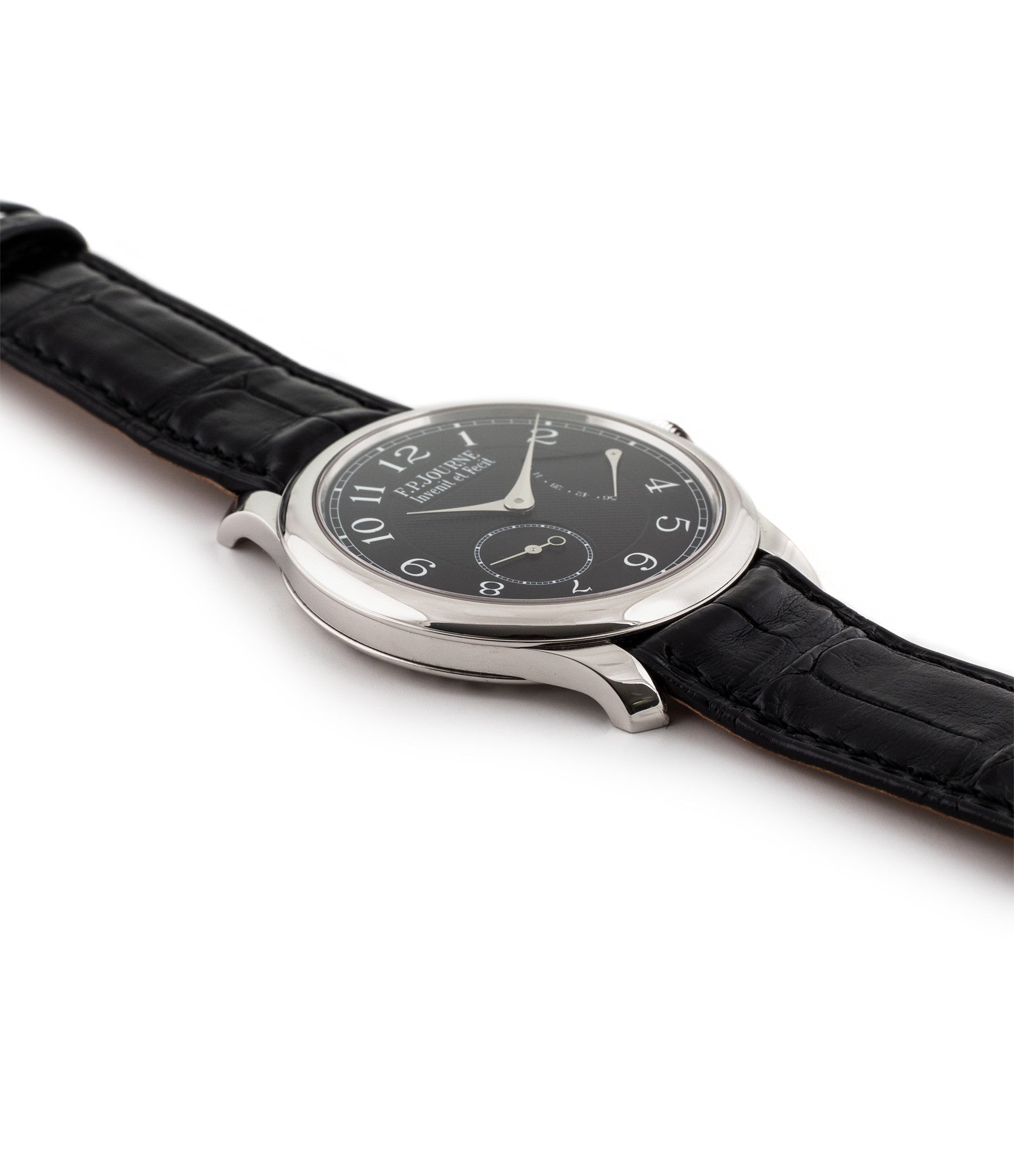 buy F. P. Journe Chronometre Souverain Black Label platinum rare independent watchmaker pre-owned dress time-only watch for sale online at WATCH XCHANGE London