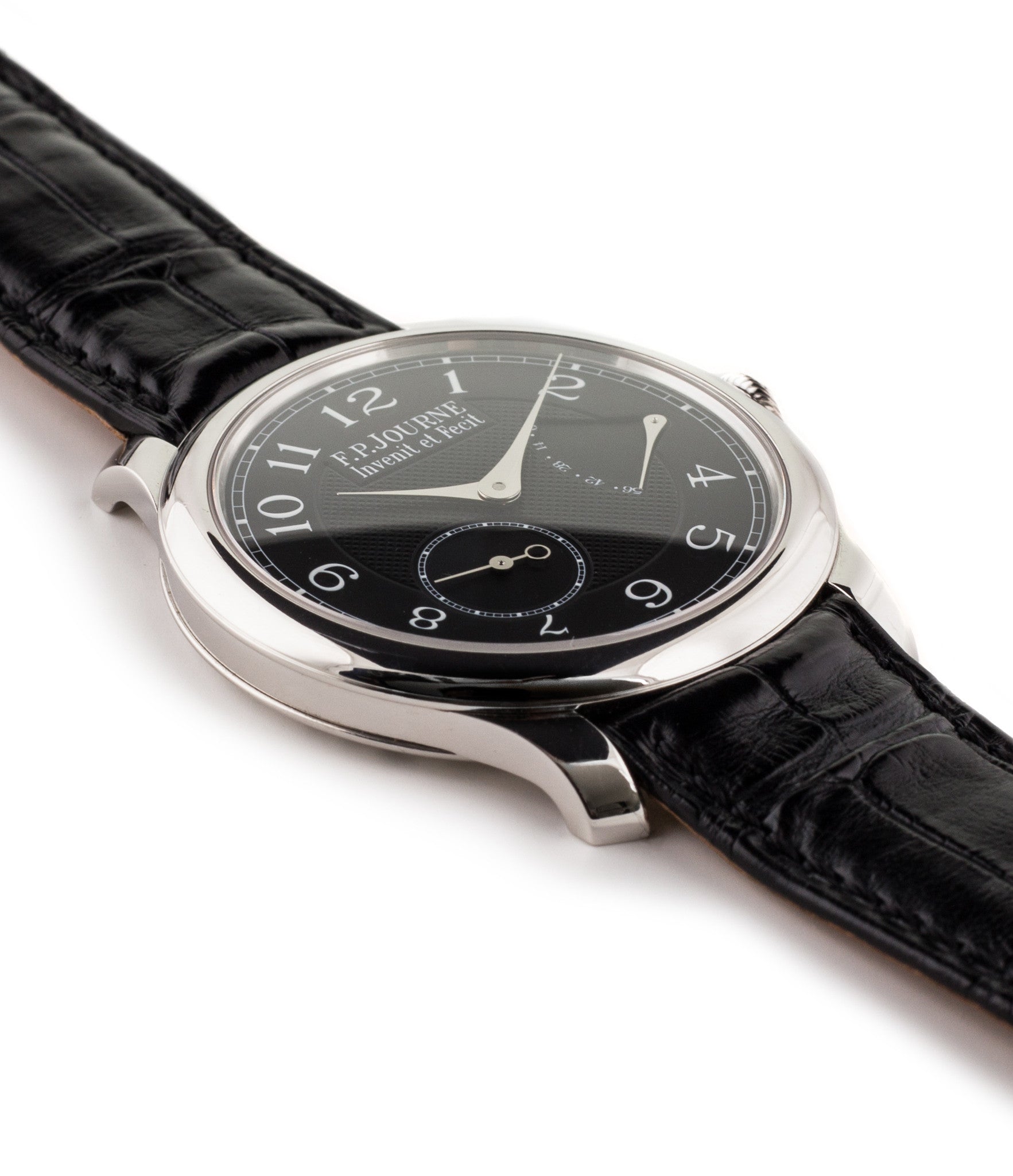 buy F. P. Journe Chronometre Souverain Black Label platinum rare independent watchmaker pre-owned dress time-only watch for sale online at WATCH XCHANGE London