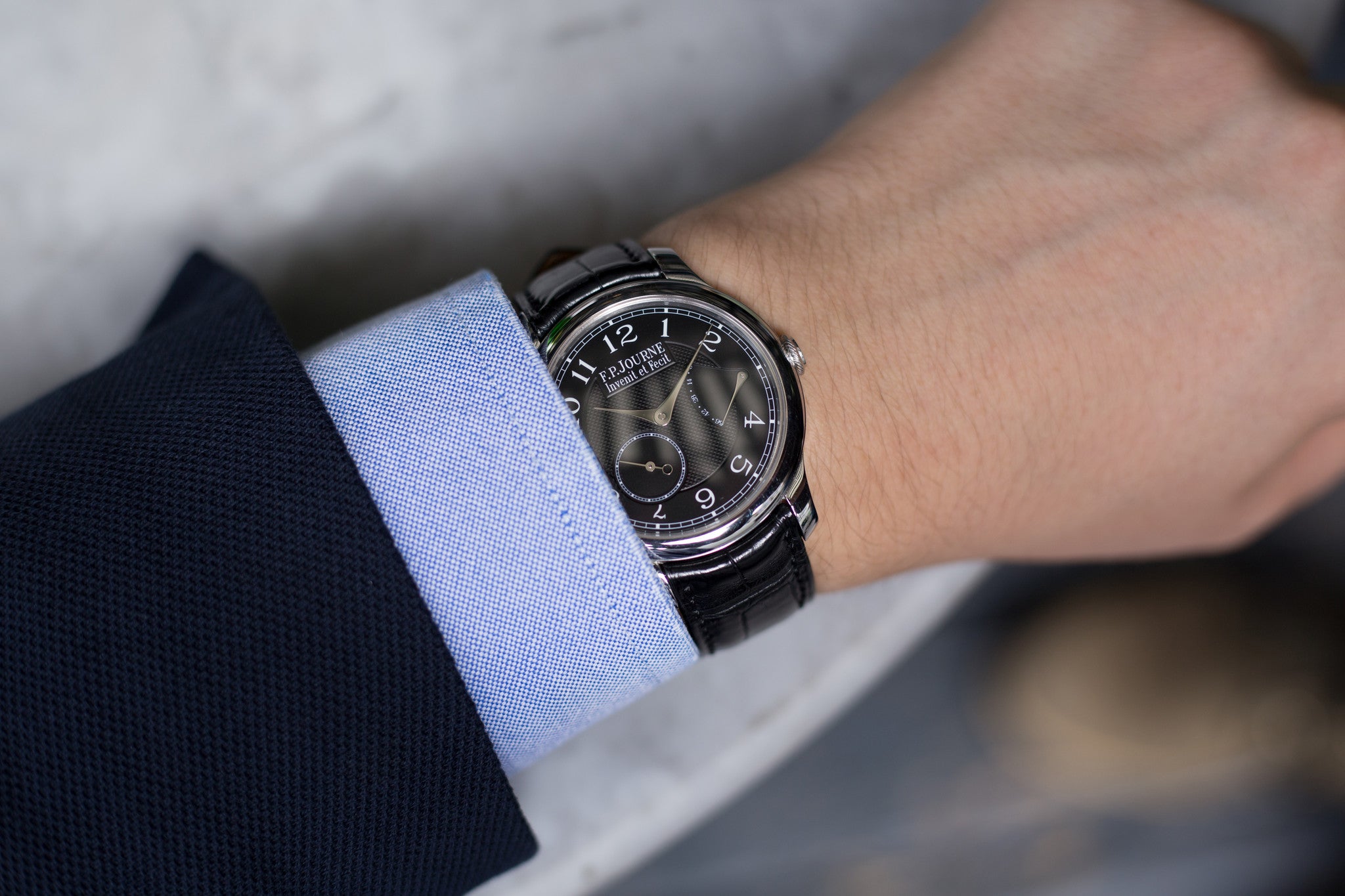 buy rare F. P. Journe Chronometre Souverain black label watch online