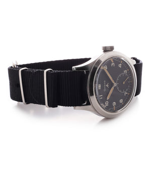 buy Dirty Dozen WWW Grana British military M18565 steel watch with black unrestored dial for sale WATCH XCHANGE London