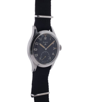buy Dirty Dozen WWW Grana British military M18565 steel watch with black unrestored dial for sale WATCH XCHANGE London