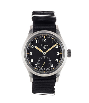 buy Dirty Dozen WWW Grana British military M18565 steel watch with black unrestored dial for sale WATCH XCHANGE London