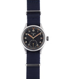 buy vintage Grana WWW military British MOD M18565 steel rare manul-winding black original dial watch for sale online WATCH XCHANGE London
