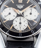 buy rare Heuer Autavia 2446 1st execution unrestored dial vintage sport steel watch with Valjoux 72 manual movement for sale online at WATCH XCHANGE London