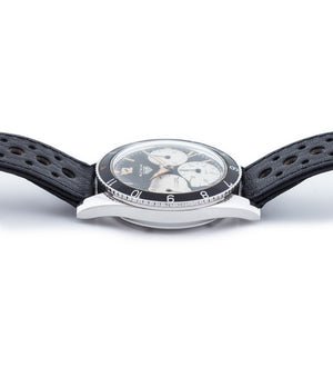 buy rare Heuer Autavia 2446 1st execution unrestored dial vintage sport steel watch with Valjoux 72 manual movement for sale online at WATCH XCHANGE London