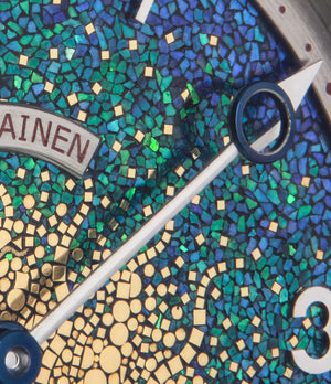buy Kari Voutilainen's Vingt-8 Kaen Baselworld SIHH unique piece watch Unryuan dial mosaic green blue gold Japanese hand-made dial Swiss watch for sale in white gold from approved re-seller of independent watchmakers WATCH XCHANGE London