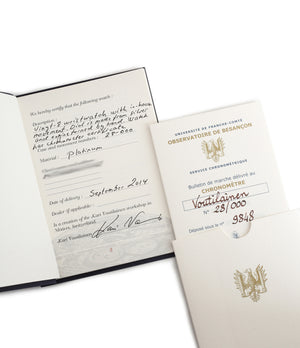 buy Kari Voutilainen Prototype Vingt-8 unique piece rare time-only dress watch with Besancon Observatory certificate from independent watchmake for sale online WATCH XCHNAGE London
