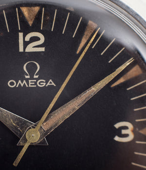 buy Omega Railmaster CK 2914 vintage watch black dial broad-arrow hands for sale