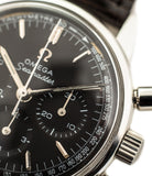 buy Omega Seamaster Chronograph 105.001 Cal. 321 rare black dial vintage steel watch for sale online WATCH XCHANGE London