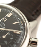 buy Omega Seamaster Chronograph 105.001 Cal. 321 rare black dial vintage steel watch for sale online WATCH XCHANGE London