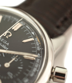 buy Omega Seamaster Chronograph 105.001 Cal. 321 rare black dial vintage steel watch for sale online WATCH XCHANGE London