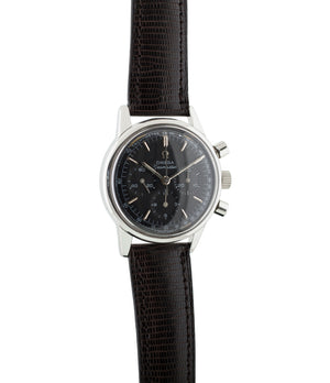 buy Omega Seamaster Chronograph 105.001 Cal. 321 rare black dial vintage steel watch for sale online WATCH XCHANGE London