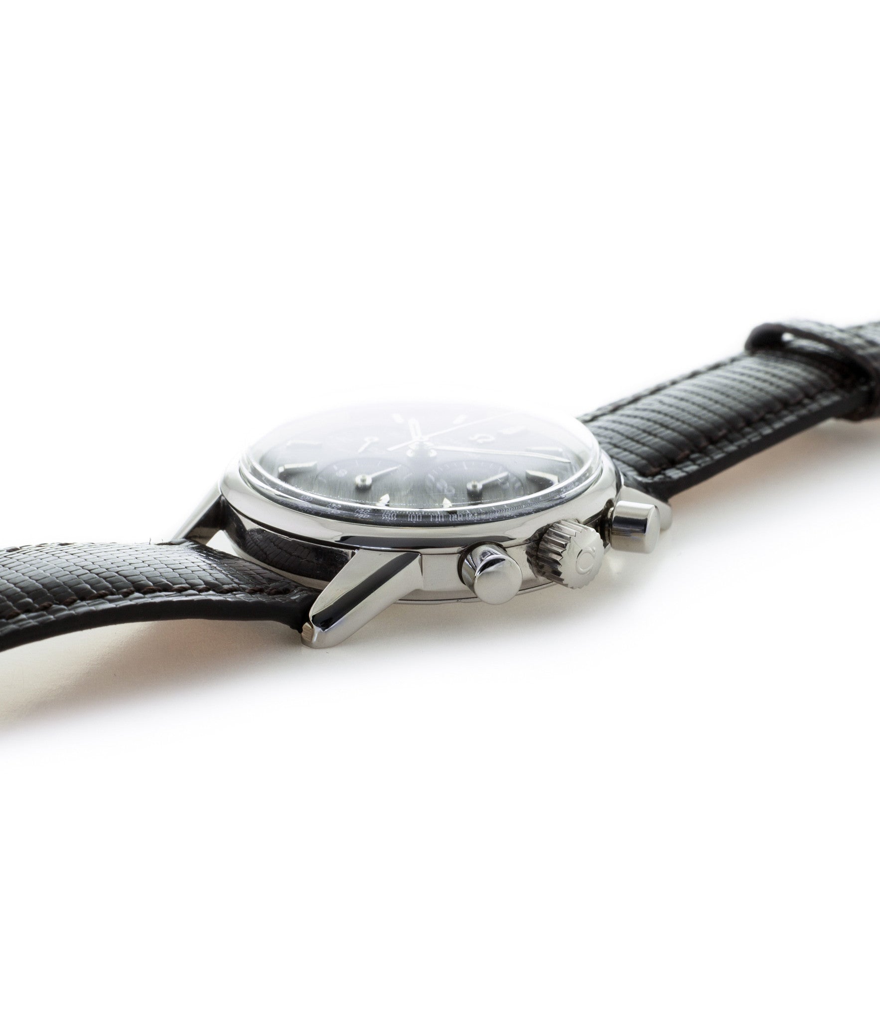 buy Omega Seamaster Chronograph 105.001 Cal. 321 rare black dial vintage steel watch for sale online WATCH XCHANGE London