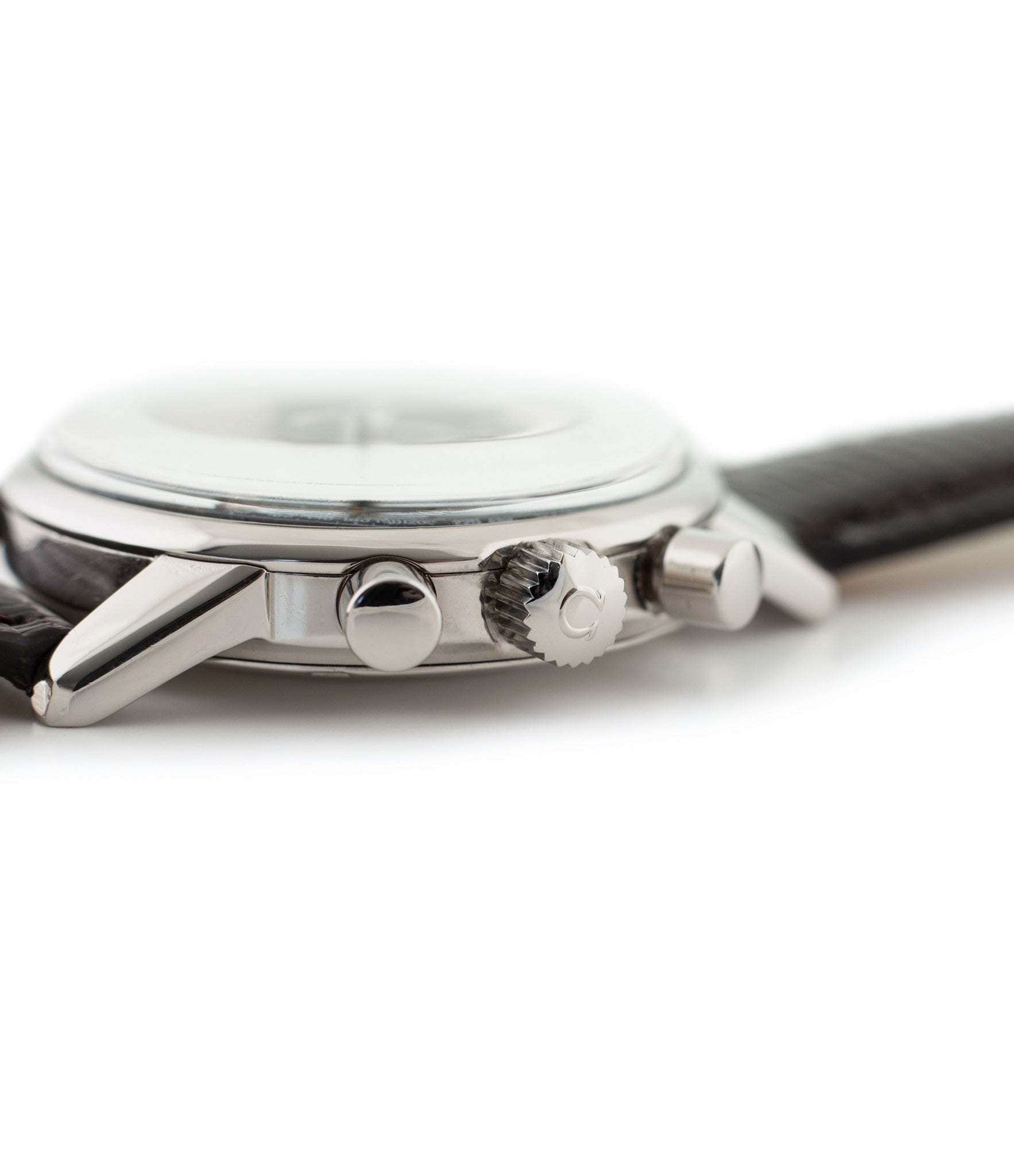 buy Omega Seamaster Chronograph 105.001 Cal. 321 rare black dial vintage steel watch for sale online WATCH XCHANGE London