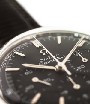 buy Omega Seamaster Chronograph 105.001 Cal. 321 rare black dial vintage steel watch for sale online WATCH XCHANGE London