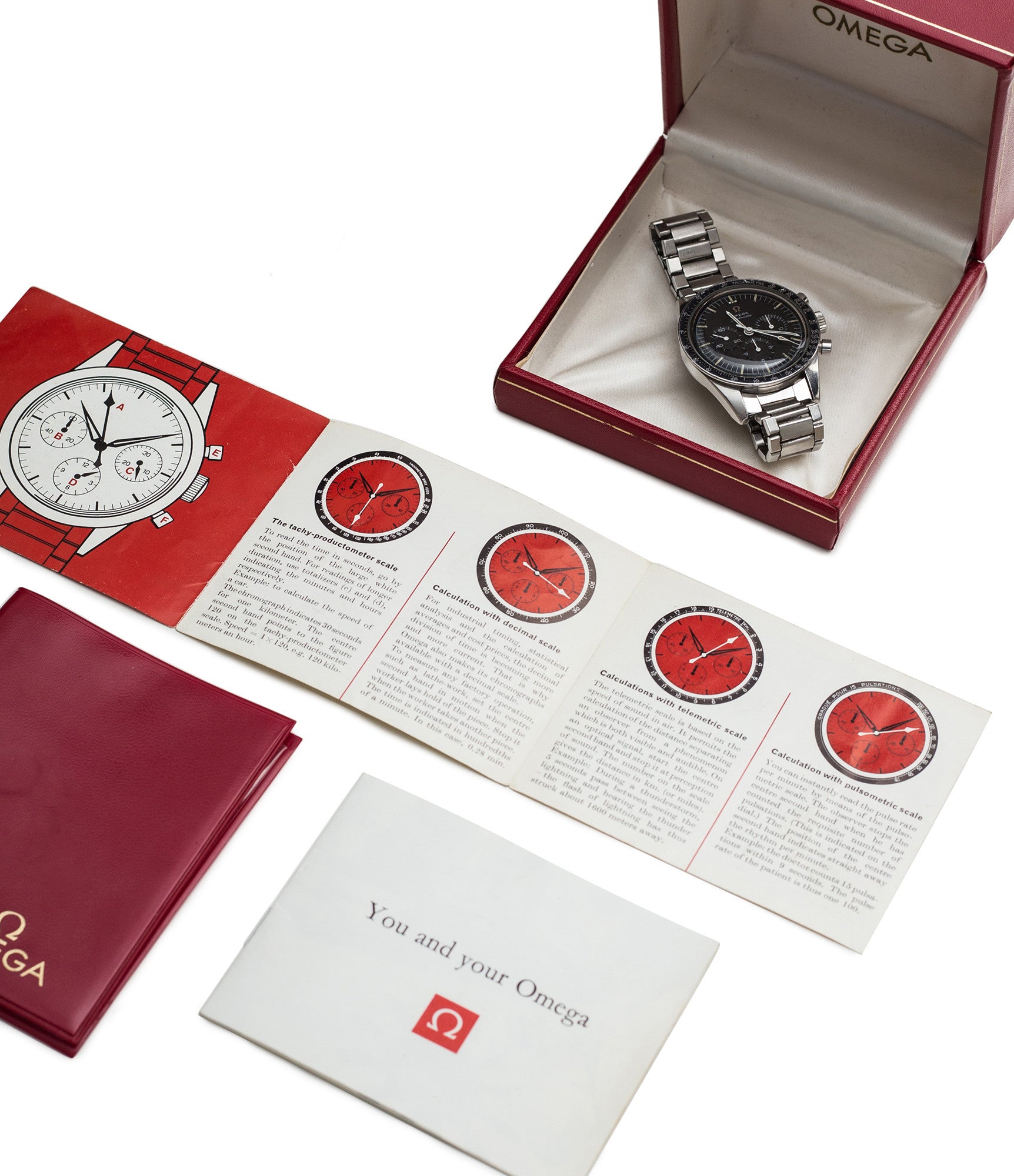 full set vintage Omega Speedmaster Ed White 105.003 steel chronograph watch full set for sale online at WATCH XCHANGE London