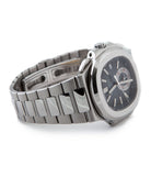 buy Patek Philippe Chronograph Nautilus 5980A discontinued rare steel watch online pre-owned luxury authentic watch from WATCH XCHANGE London for sale
