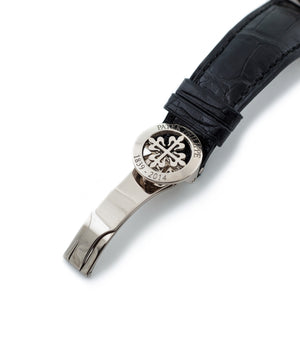 buy Patek Philippe Worldtime Moonphase 5575G rare 175th Anniversary white gold watch online with box, papers and manufacturer's warranty for sale online WATCH XCHANGE London