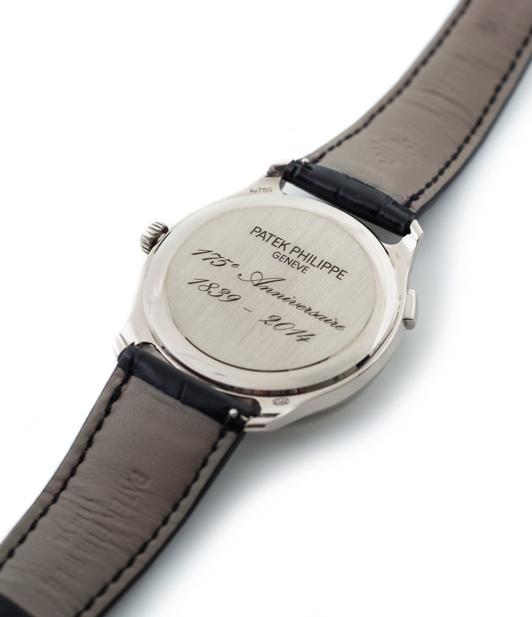 buy Patek Philippe Worldtime Moonphase 5575G rare 175th Anniversary white gold watch online with box, papers and manufacturer's warranty for sale online WATCH XCHANGE London