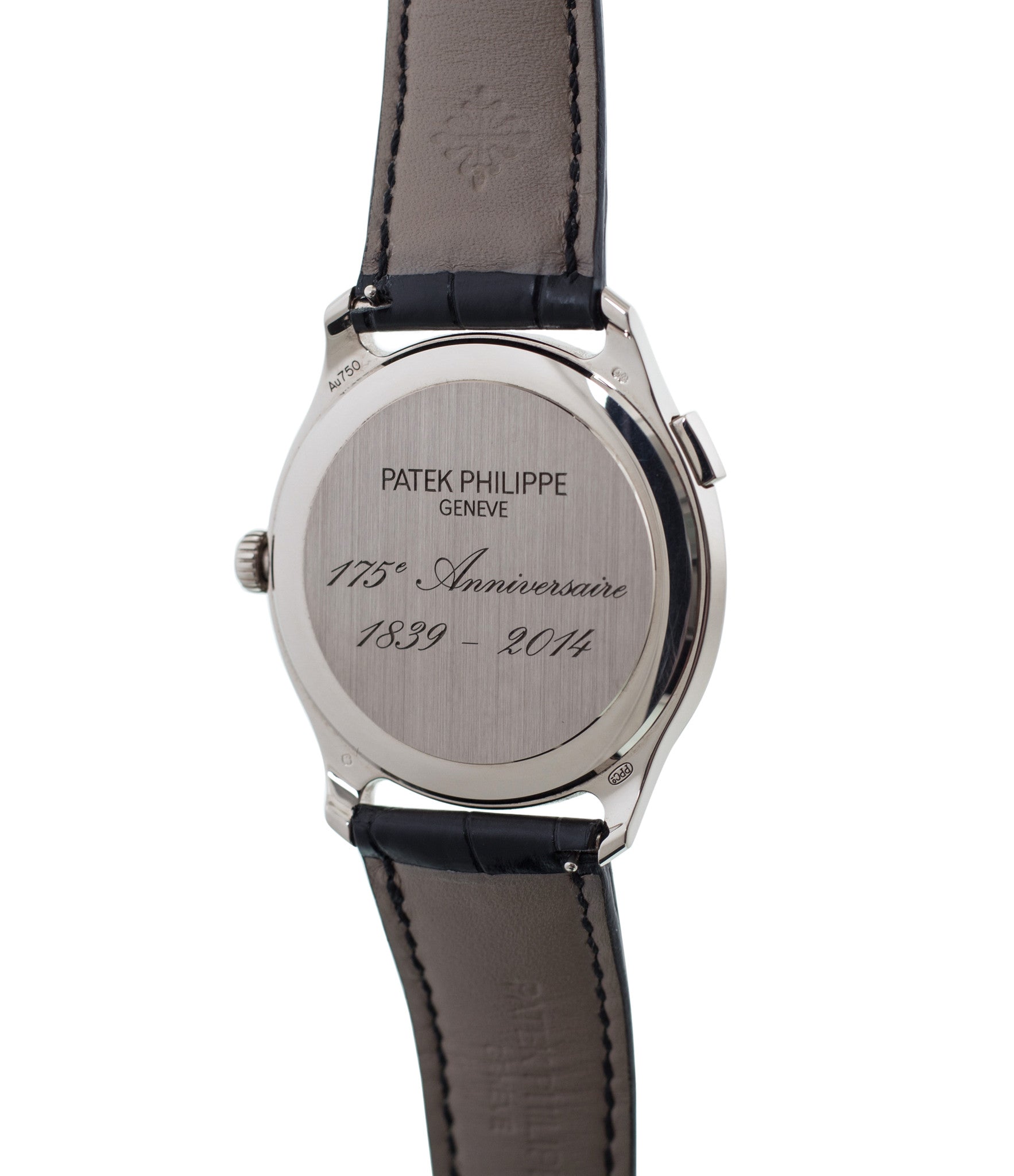 buy Patek Philippe Worldtime Moonphase 5575G rare 175th Anniversary white gold watch online with box, papers and manufacturer's warranty for sale online WATCH XCHANGE London