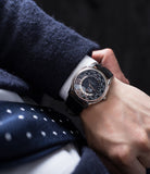 buy Patek Philippe Worldtime Moonphase 5575G rare 175th Anniversary white gold watch online with box, papers and manufacturer's warranty for sale online WATCH XCHANGE London