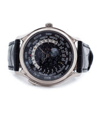 buy Patek Philippe Worldtime Moonphase 5575G rare 175th Anniversary white gold watch online with box, papers and manufacturer's warranty for sale online WATCH XCHANGE London